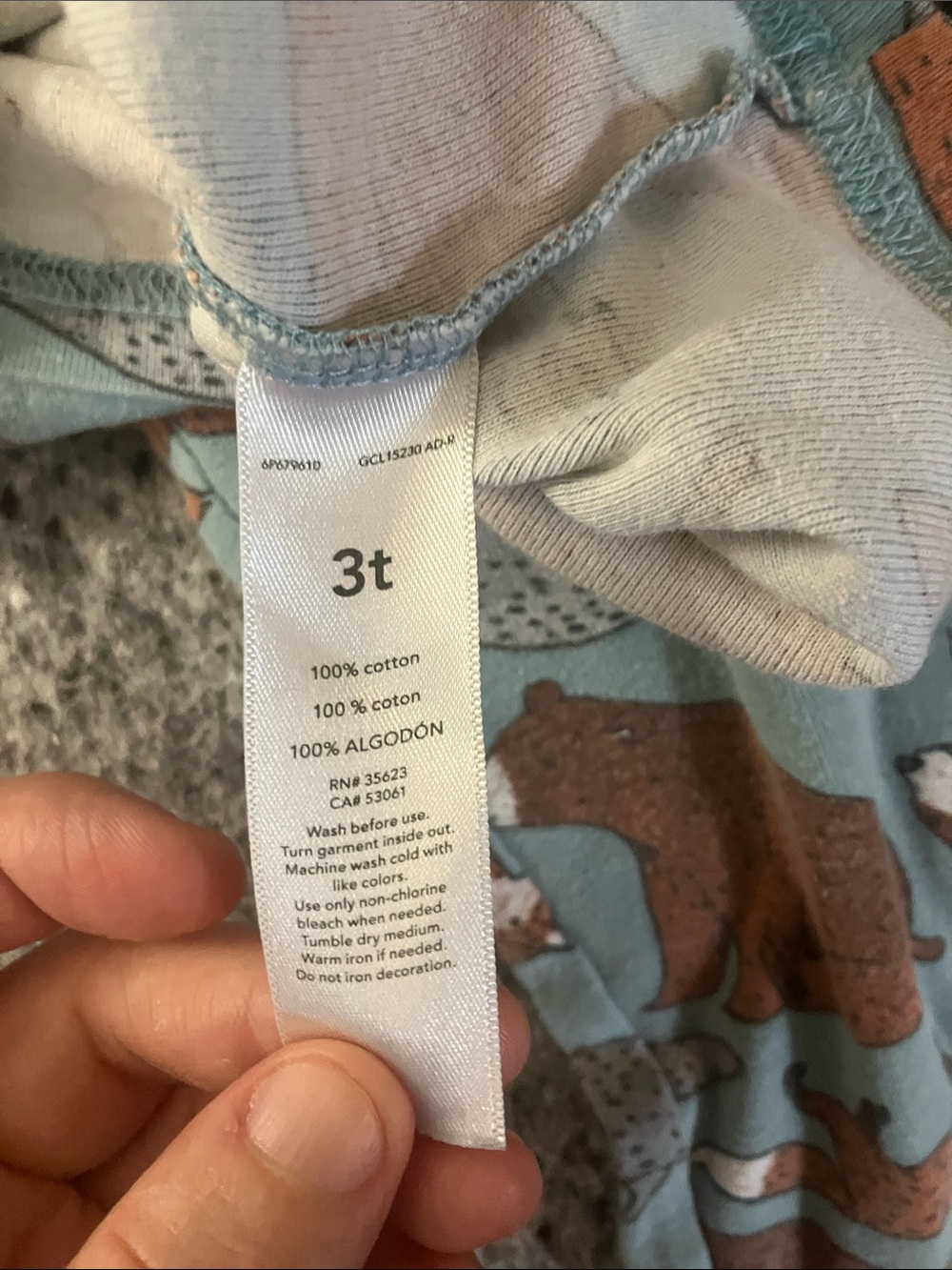 Carters animal pajama set - Picture 5 of 5